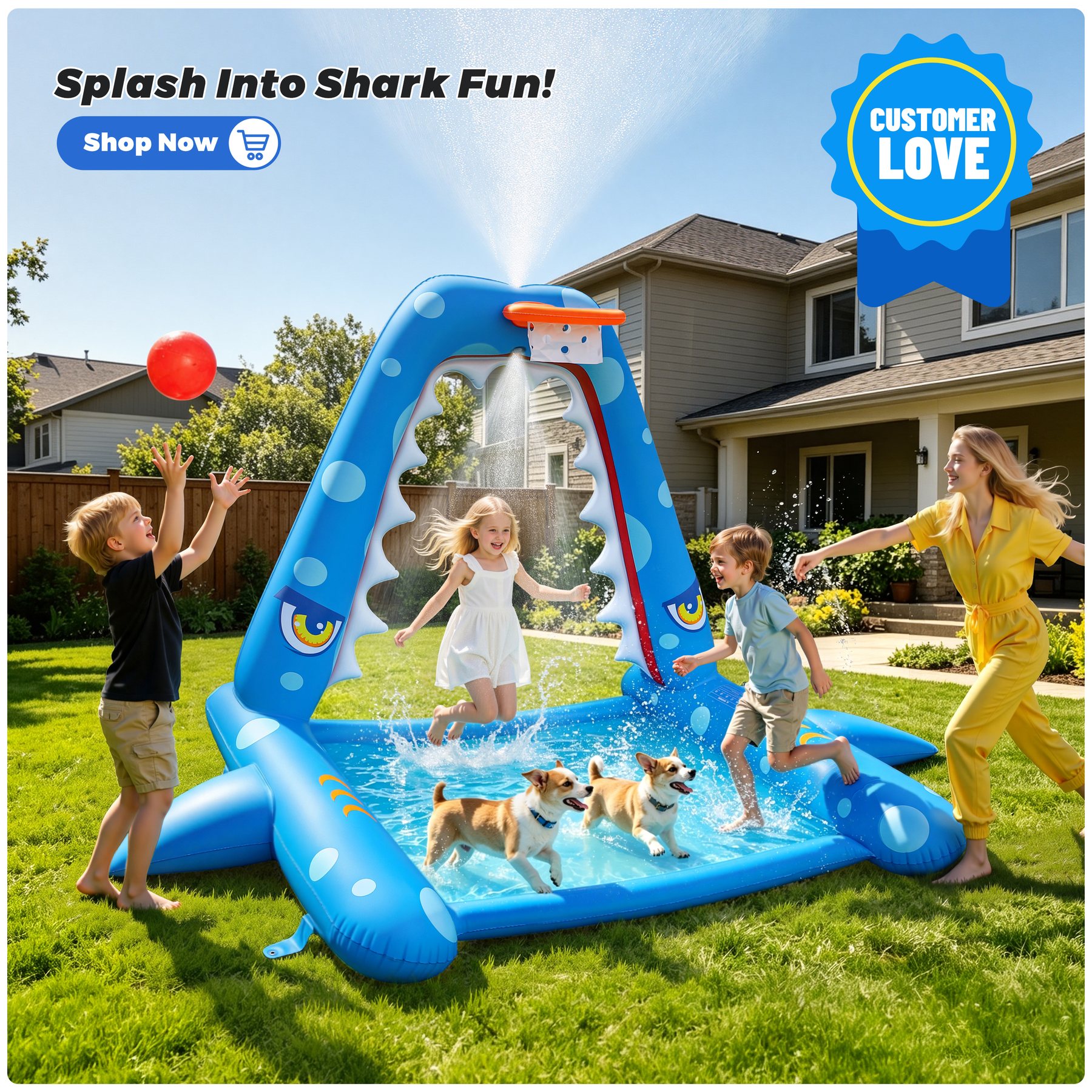 Water play floats and pool games