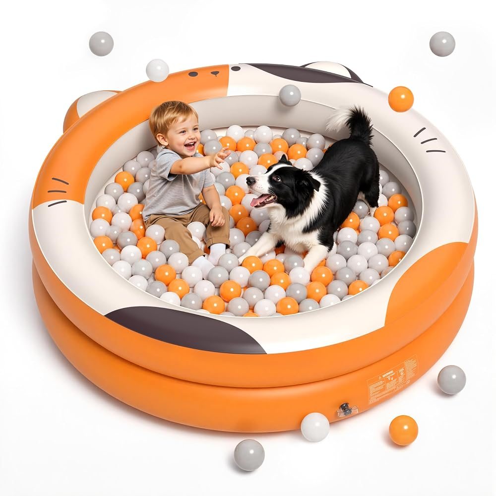 Orange Ball Pit for Toddlers view 2