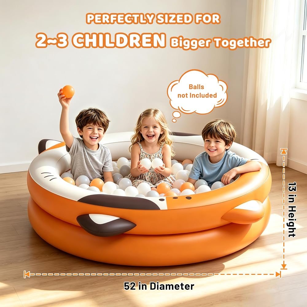 Orange Ball Pit for Toddlers view 5