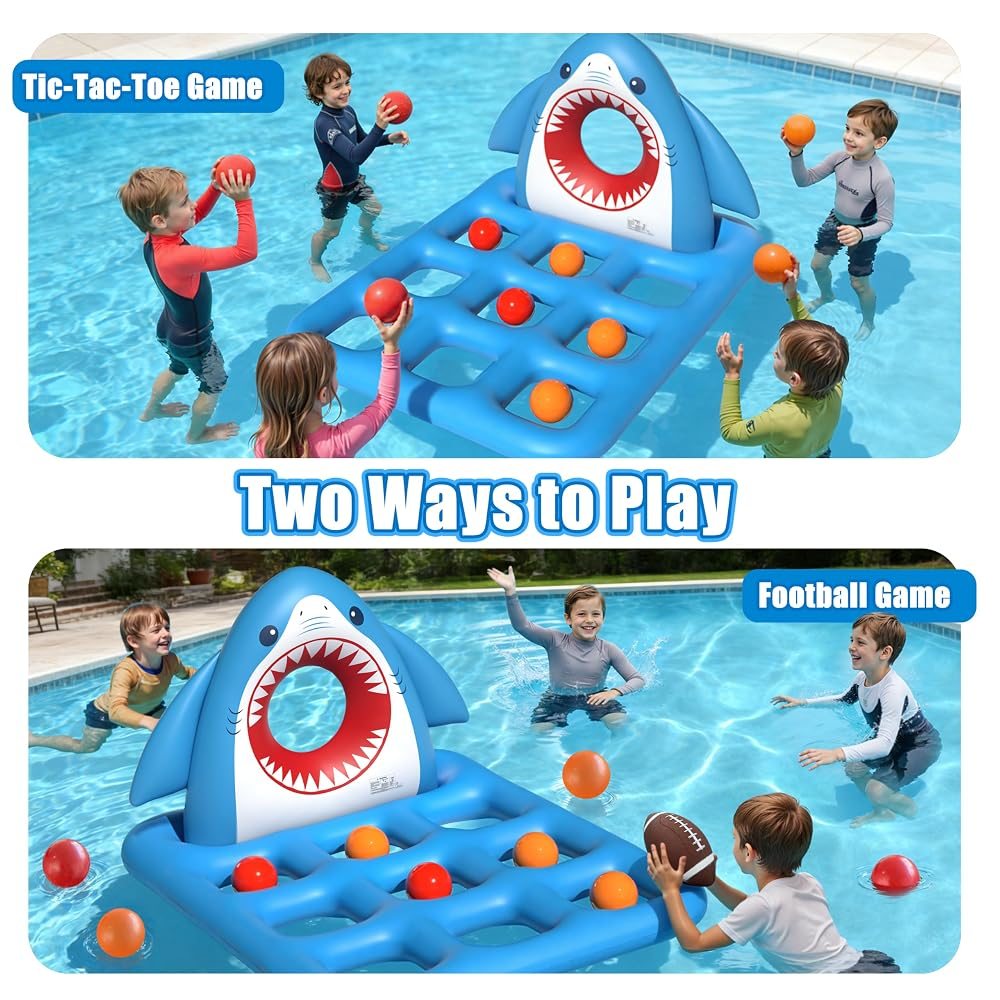 Shark Tic Tac Toe Pool Game view 6