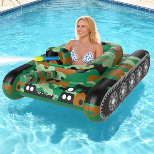 Tank Pool Float with Water Cannon