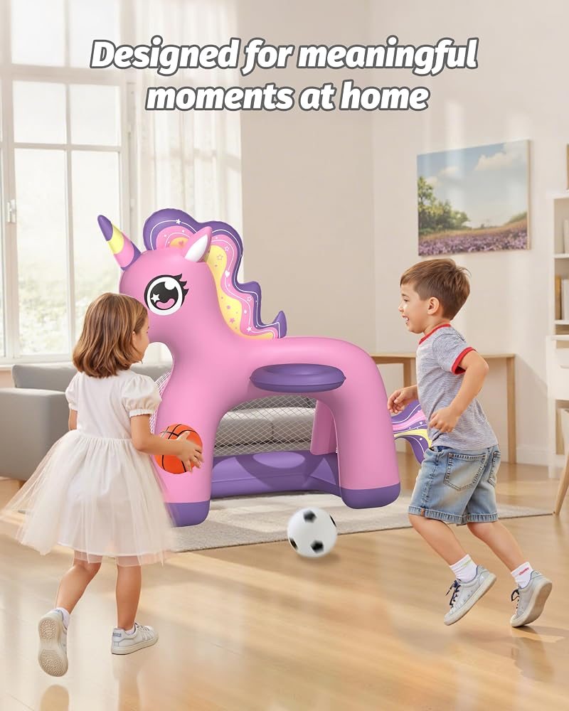 Toddler Basketball Hoop and Soccer Goal view 4
