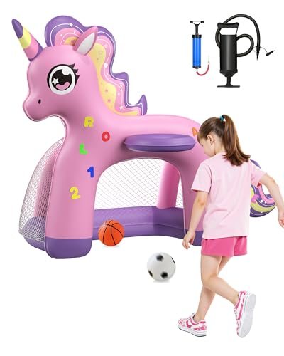 Toddler Basketball Hoop and Soccer Goal